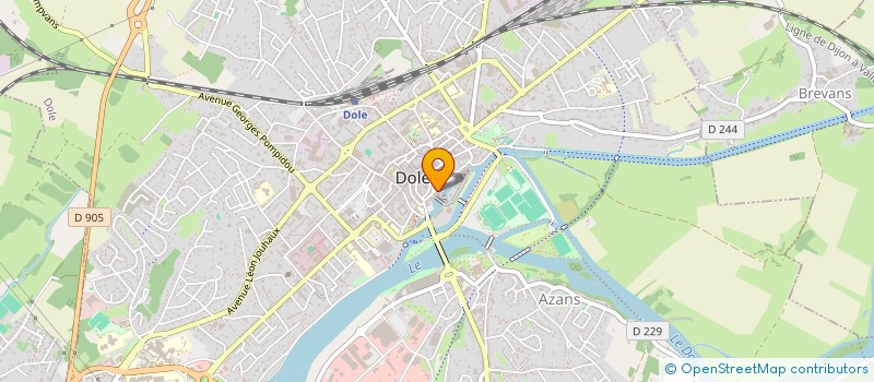 localisation de l'entreprise ASSO RHIN DANUBE à DOLE