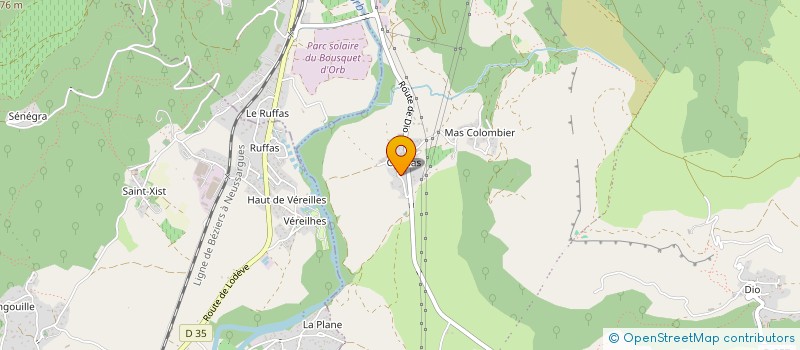 localisation de l'entreprise ASSO RIPGE YESHE  ROQUEREDONDE