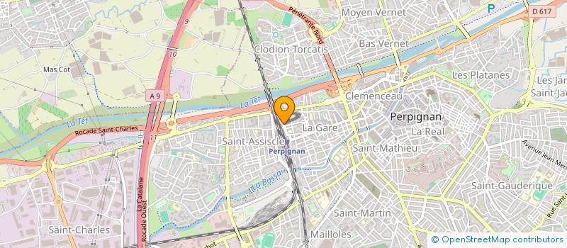 localisation de l'entreprise ASSO ROUSSILL EXPANSION SANITAIRE CHAUFF  PERPIGNAN