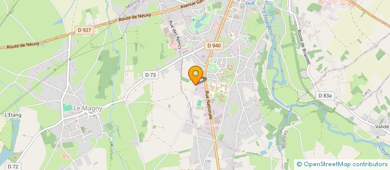 localisation de l'entreprise ASSO ROUTE HISTORIQUE GEORGE SAND à NOHANT-VIC