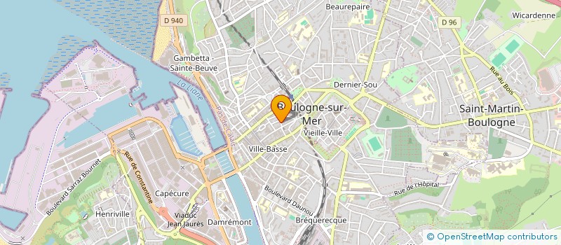 localisation de l'entreprise ASSO'S BOULONNAISE - BANDE D'ANGLICISTES à BOULOGNE-SUR-MER