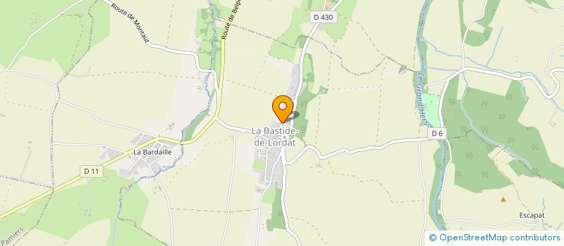 localisation de l'entreprise ASSO'S LA BASTIDIENNE à LA BASTIDE-DE-LORDAT
