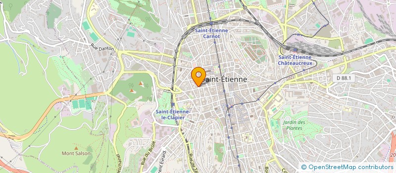 localisation de l'entreprise ASSO SAINTE ANNE  SAINT-ETIENNE