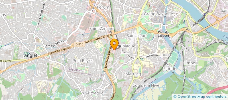 localisation de l'entreprise ASSO SANTE AU TRAVAIL DU PAYS BASQUE à BAYONNE