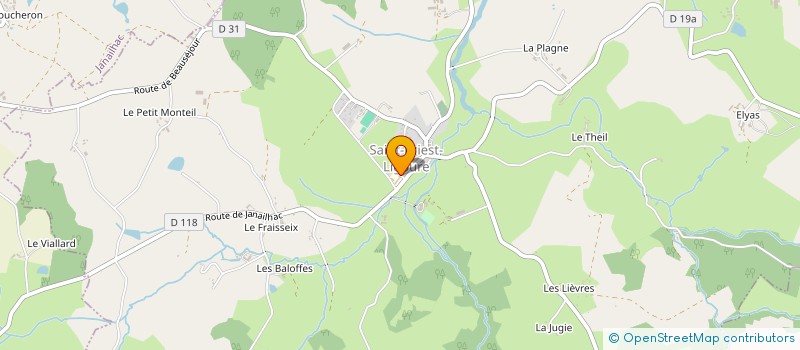 localisation de l'entreprise ASSO SAUVEGARDE PATRIMOINE ENVIRONNEMENT à RILHAC-LASTOURS