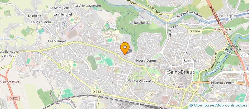 localisation de l'entreprise ASSO SB (ASSOCIATION DE SANTE SECTEUR OUEST SAINT BRIEUC) à SAINT-BRIEUC
