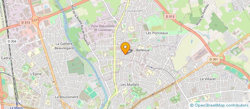 localisation de l'entreprise ASSO SECOUR FRANC CROIX BLANCHE COULAINE à COULAINES