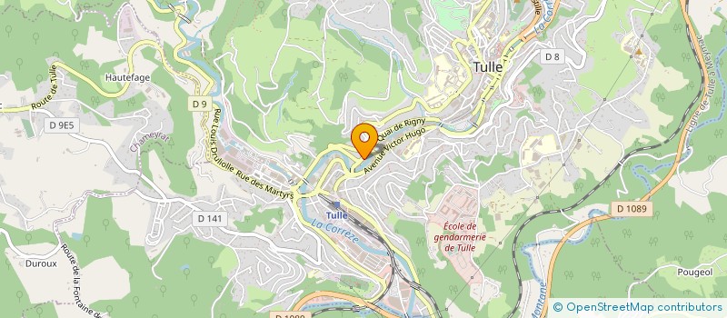 localisation de l'entreprise ASSO SECOURISTES SAUVETEURS PTT CORREZE à TULLE