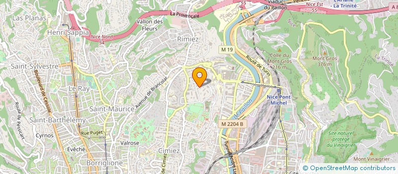 localisation de l'entreprise ASSO SECOURS CROIX BLANCHE à NICE