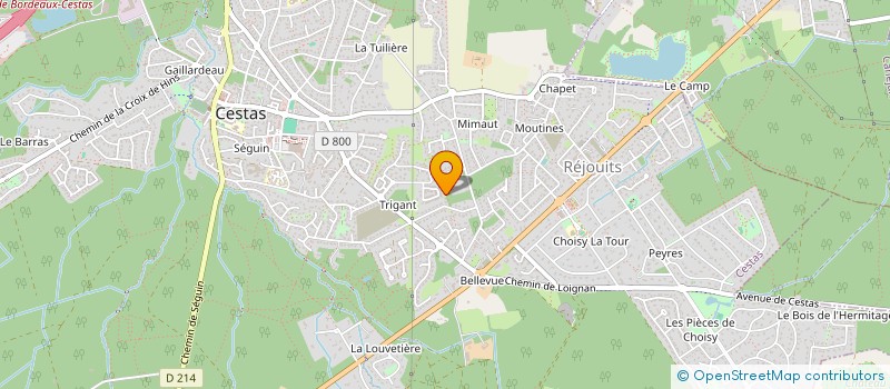localisation de l'entreprise ASSO SEMO PERMA (GRAINES D'ACTION EN PERMACULTURE) à CESTAS
