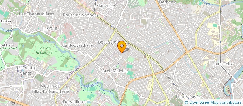 localisation de l'entreprise ASSO SERVICE HOTELIER à NANTES