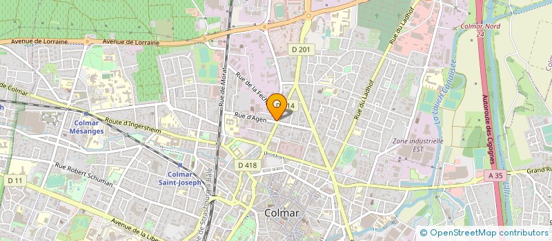 localisation de l'entreprise ASSO SOCIO CULTUR PEUPLES EUROPEENS COLMAR  COLMAR