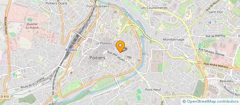 localisation de l'entreprise ASSO SOCIO-CULTUR & SPORTIVE DES SOURDS à POITIERS