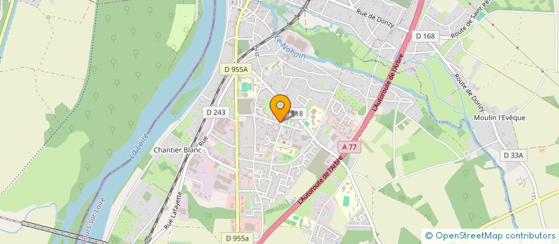 localisation de l'entreprise ASSO SOINS ET SERVICES A DOMICILE à COSNE-COURS-SUR-LOIRE