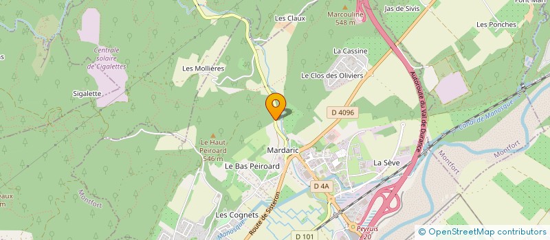 localisation de l'entreprise ASSO SOURCE D AVENTURES  PEYRUIS