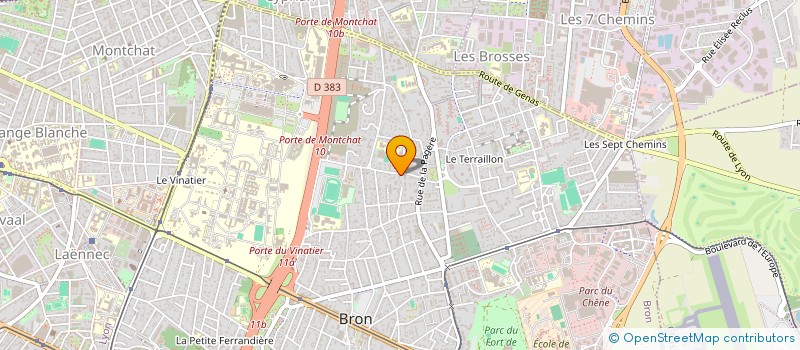 localisation de l'entreprise ASSO SOUTIEN SCOLAIRE ET AIDE AUX DEVOIRS ELIE.B à BRON