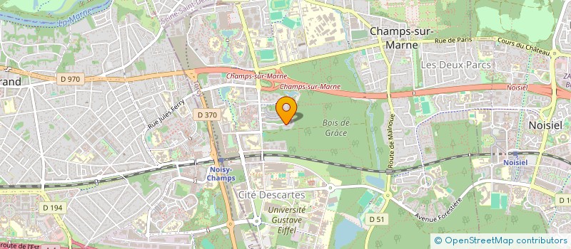localisation de l'entreprise ASSO SPORT DE TENNIS DE TABLE à CHAMPS-SUR-MARNE