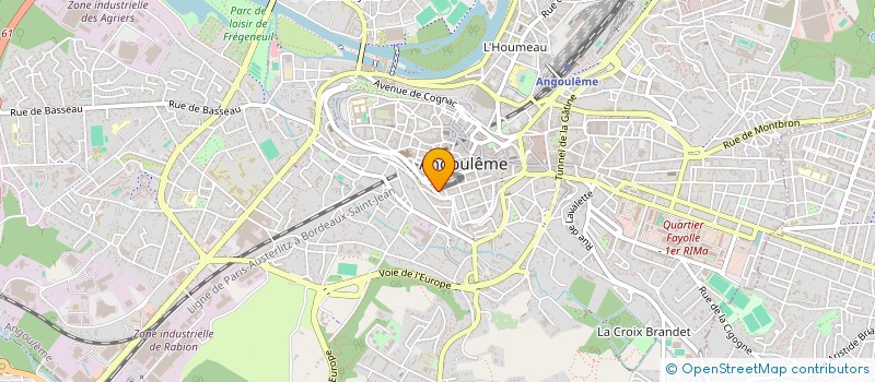 localisation de l'entreprise ASSO SPORT LYCEE D ENSEIG PROF J ROSTAND ANGOULEME L ALOUETTE à ANGOULEME