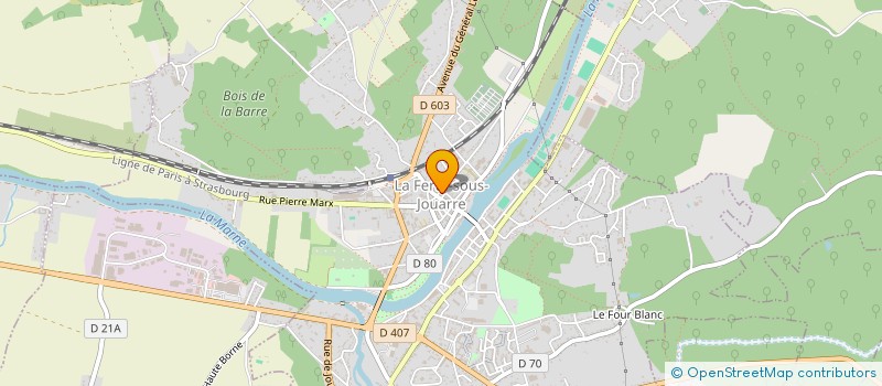 localisation de l'entreprise ASSO SPORT MUNICIPALE FERTOISE  LA FERTE-SOUS-JOUARRE