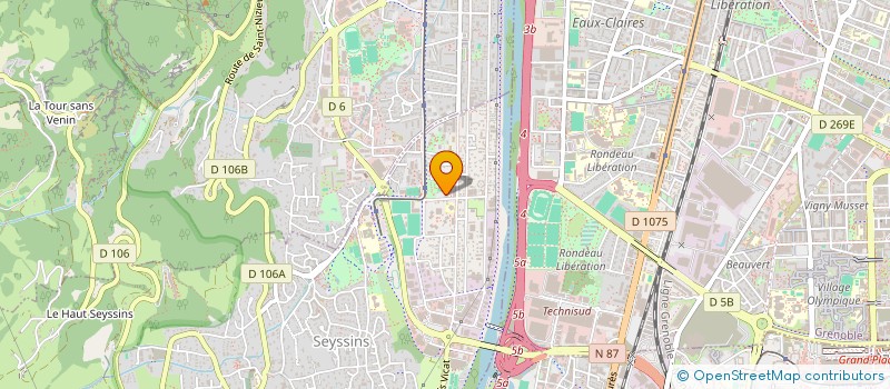 localisation de l'entreprise ASSO SPORT SPECTACLE ORGANISATION à SEYSSINS