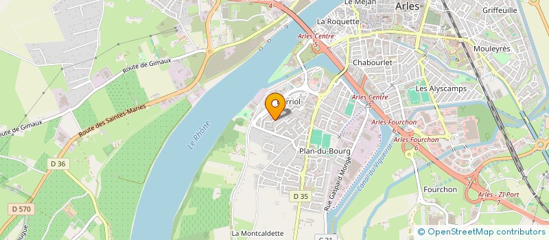 localisation de l'entreprise ASSO SPORTING CLUB ARLESIEN à ARLES