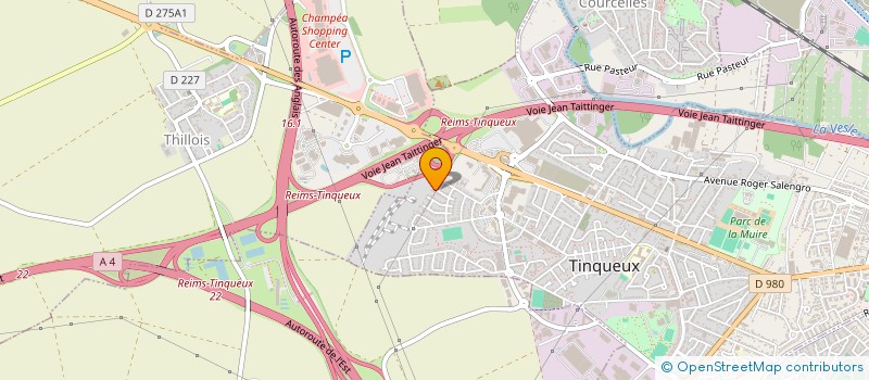 localisation de l'entreprise ASSO SPORTIVE ARTISTIQUE ET CULTURELLE MARNAISE  TINQUEUX