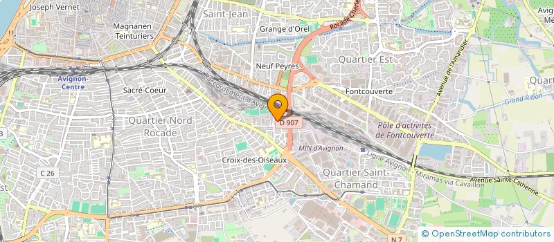 localisation de l'entreprise ASSO SPORTIVE CHEMINOTS AVIGNON ASCA à AVIGNON