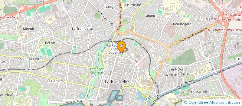 localisation de l'entreprise ASSO SPORTIVE COLLEGE FENELON NOTRE DAME  LA ROCHELLE