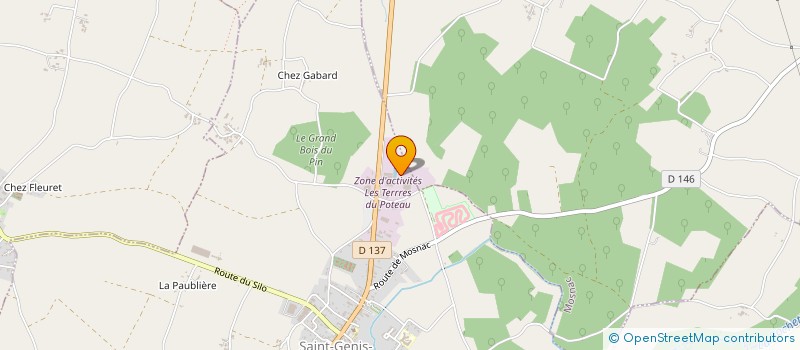 localisation de l'entreprise ASSO SPORTIVE DE KARTING DE ST GENIS  SAINT-GENIS-DE-SAINTONGE