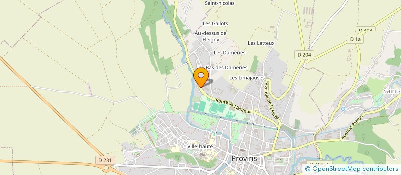 localisation de l'entreprise ASSO SPORTIVE DES COUDOUX à PROVINS