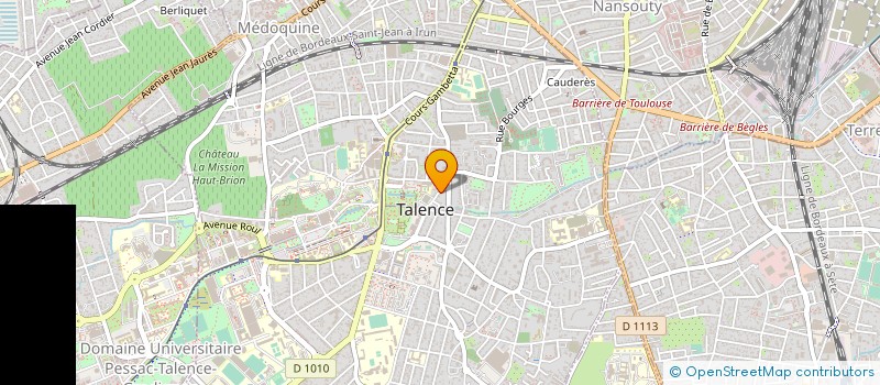 localisation de l'entreprise ASSO SPORTIVE DES MUNICIPAUX DE TALENCE  TALENCE