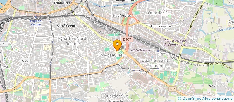 localisation de l'entreprise ASSO SPORTIVE DU COLLEGE JOSEPH ROUMANILLE  AVIGNON