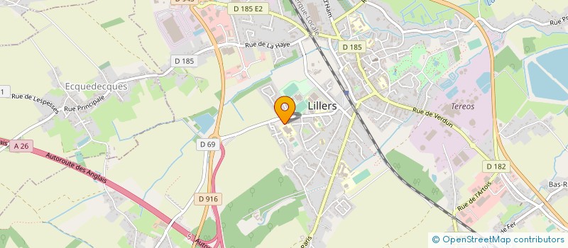 localisation de l'entreprise ASSO SPORTIVE DU COLLEGE RENE CASSIN à LILLERS