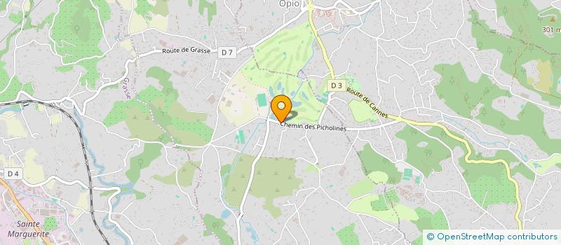 localisation de l'entreprise ASSO SPORTIVE DU GOLF DE LA GRANDE BASTIDE  CHATEAUNEUF-GRASSE