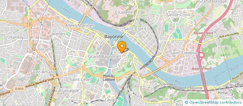 localisation de l'entreprise ASSO SPORTIVE DU LYCEE PAUL BERT à BAYONNE