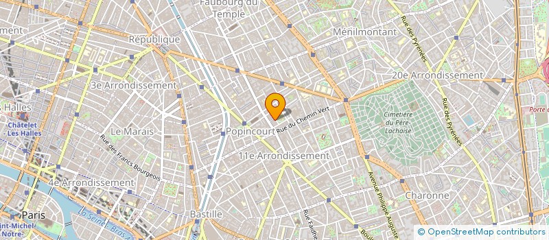 localisation de l'entreprise ASSO SPORTIVE DUMAS-VOLTAIRE à PARIS