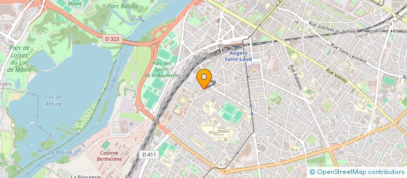 localisation de l'entreprise ASSO SPORTIVE KIN BALL  ANGERS