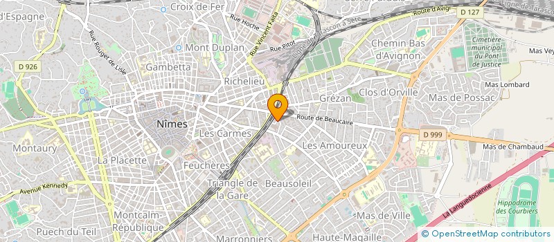 localisation de l'entreprise ASSO SPORTIVE LUTTE OLYMPIQUE NIMOISE  NIMES