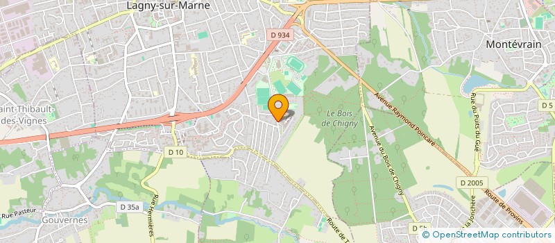 localisation de l'entreprise ASSO SPORTIVE LYCEE POLYVALENT MIXTE LAGNY SUR MARNE à LAGNY-SUR-MARNE