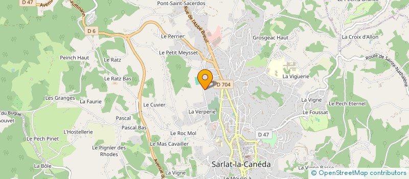 localisation de l'entreprise ASSO SPORTIVE PORTUGAISE DE SARLAT  SARLAT-LA-CANEDA