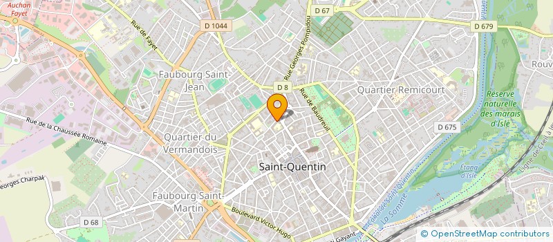 localisation de l'entreprise ASSO SPORTIVE SAINT-JEAN ET LA CROIX L INTREPIDE à SAINT-QUENTIN