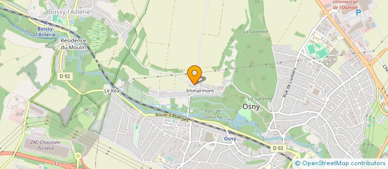 localisation de l'entreprise ASSO. SPORTIVE SOCIOCULTURELLE IMMARMONT  OSNY