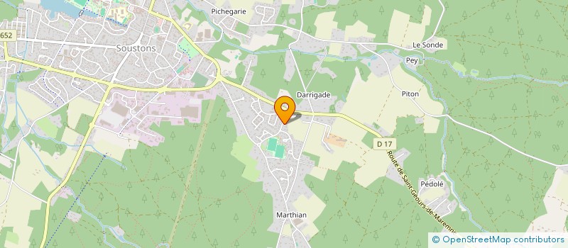 localisation de l'entreprise ASSO SPORTIVE SOUSTONNAISE FOOTBALL à SOUSTONS
