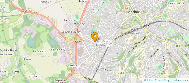 localisation de l'entreprise ASSO SPORTIVE ST MARTIN CHAMPS FOOTBALL  SAINT-MARTIN-DES-CHAMPS