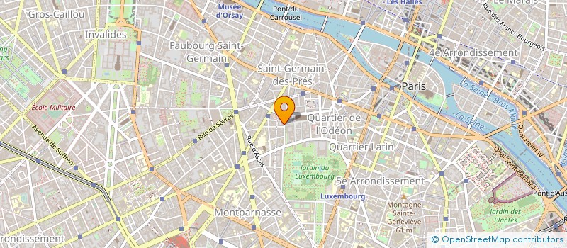 localisation de l'entreprise ASSO SPORTS ET LOISIRS DU 6IEME ARROND à PARIS
