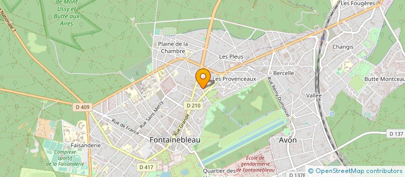localisation de l'entreprise ASSO SPRTIVE COLLEGE LUCIEN CEZARD à FONTAINEBLEAU