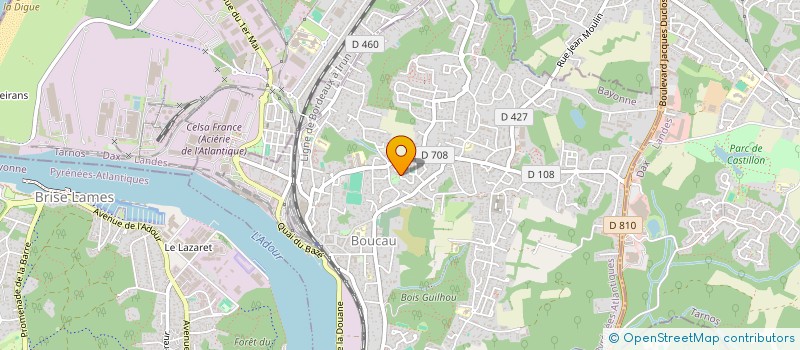 localisation de l'entreprise ASSO SYND LIBRE PROP LOT PASTOU  BOUCAU