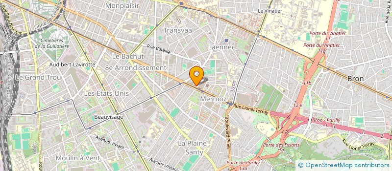localisation de l'entreprise ASSO SYNDIC GROUPE IMMO CALIFORNIEI II  LYON