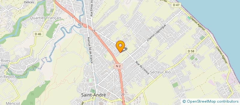 localisation de l'entreprise ASSO SYNDIC MAISON VALLIAMEE à SAINT-ANDRE