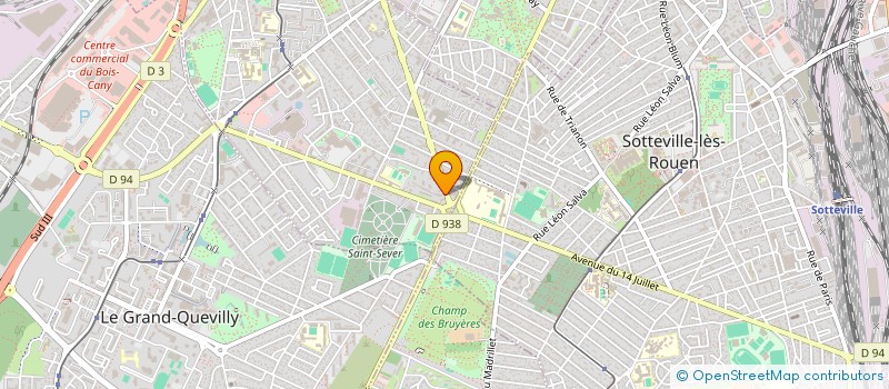 localisation de l'entreprise ASSO TABITHA LA MAIN TENDUE  LE PETIT-QUEVILLY